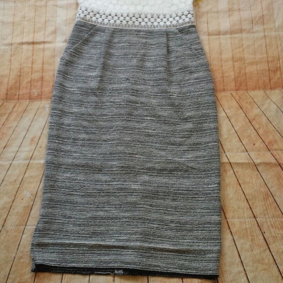 *SALE* Sandra Darren cotton blend & lace dress 2P - Picture 4 of 6